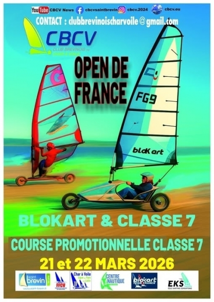 OPEN de FRANCE et 3ème GP à ST BREVIN le 21 et 22 MARS 2026 - Blokart Team France
