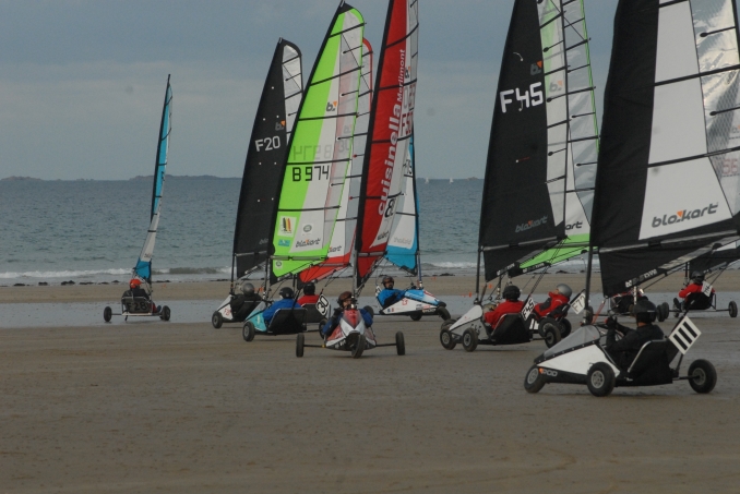1er Grand Prix à Pleneuf Val André Novembre 2017 - Blokart Team France